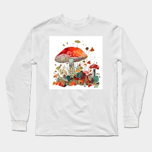 Fly Agaric Collage Long Sleeve T-Shirt